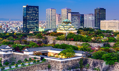 Thành phố Osaka của Nhật Bản vừa cổ kính vừa hiện đại.