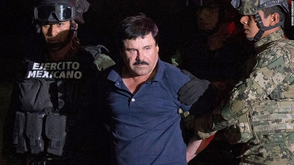 Ngày 8/1, Mexico đã bắt được trùm ma túy Mexico Joaquin “El Chapo” Guzman tại thành phố Mexico kể từ khi y tẩu thoát khỏi nhà tù hồi tháng 7/2015.
