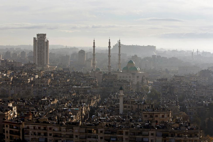 Quang cảnh thành phố Aleppo trong bức ảnh chụp từ trên cao ngày 2/12.