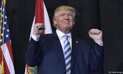 Ngày 8/11/2016, ứng viên Tổng thống Mỹ của Đảng Cộng hòa Donald Trump đã giành chiến thắng trong cuộc đua vào Nhà Trắng và sẽ trở thành Tổng thống Mỹ thứ 45. Ảnh: Getty Images.