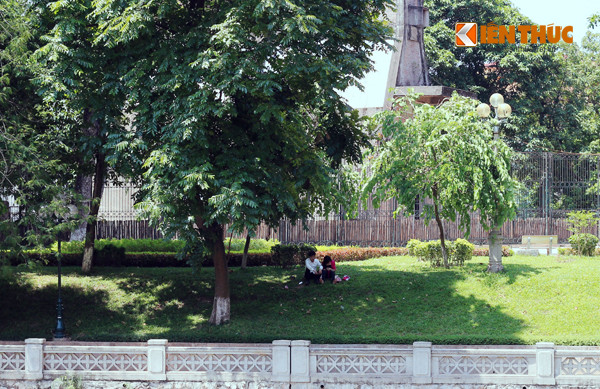 Giữa thời tiết nắng nóng như thiêu đốt, ngồi tâm sự với người yêu dưới bóng cây mát mẻ thực sự là "thiên đường".