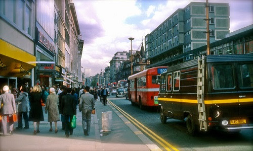 Hình ảnh về một thủ đô London sầm uất hồi thập niên 1970. (Nguồn ảnh: Vintag)