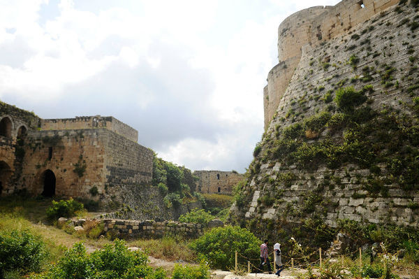 Khung cảnh hùng vĩ ở pháo đài Thập tự chinh ở Syria.