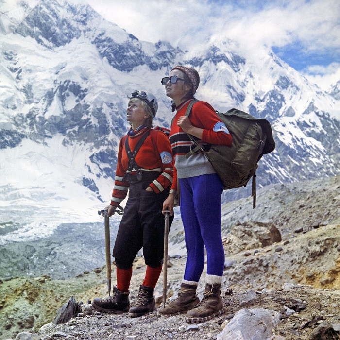 Những nhà leo núi trên dãy Pamirs ở Trung Á năm 1972. Ảnh: Sputnik.