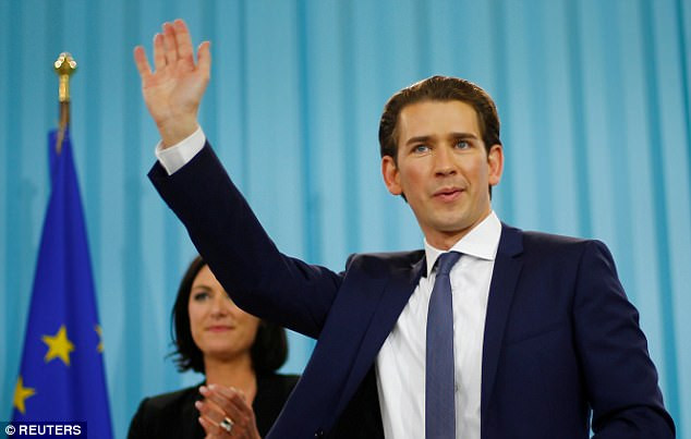 Trước đó, vào năm 2013, ở tuổi 27, Sebastian Kurz trở thành Ngoại trưởng Áo và là người trẻ tuổi nhất nắm giữ chức vụ quan trọng nhất của Bộ Ngoại giao. Vào tháng 5/2017, ông trở thành Chủ tịch của Đảng Nhân dân Áo OVP.