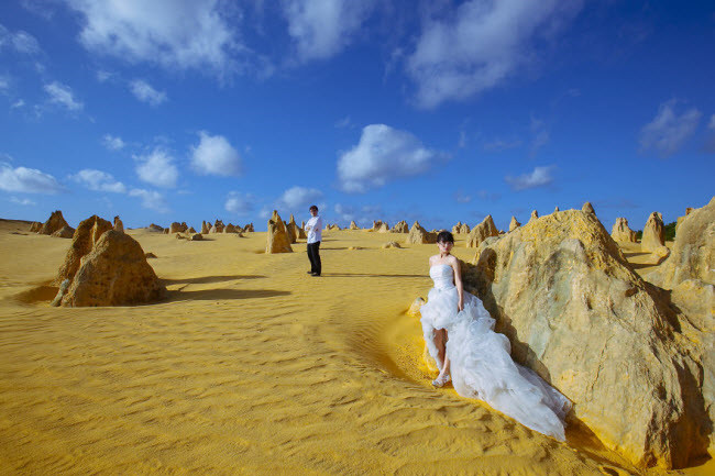 Sa mạc Pinnacles, Perth, Australia.