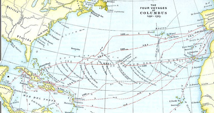 Trên thực tế, nhà hàng hải Columbus đã thực hiện 4 chuyến thám hiểm riêng biệt, đó là tới vùng biển Caribe, Nam Mỹ và Trung Mỹ. Ảnh: ATI.