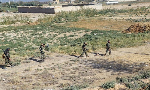 Các binh sĩ Syria trên chiến trường Deir Ezzor. Ảnh: FNA.