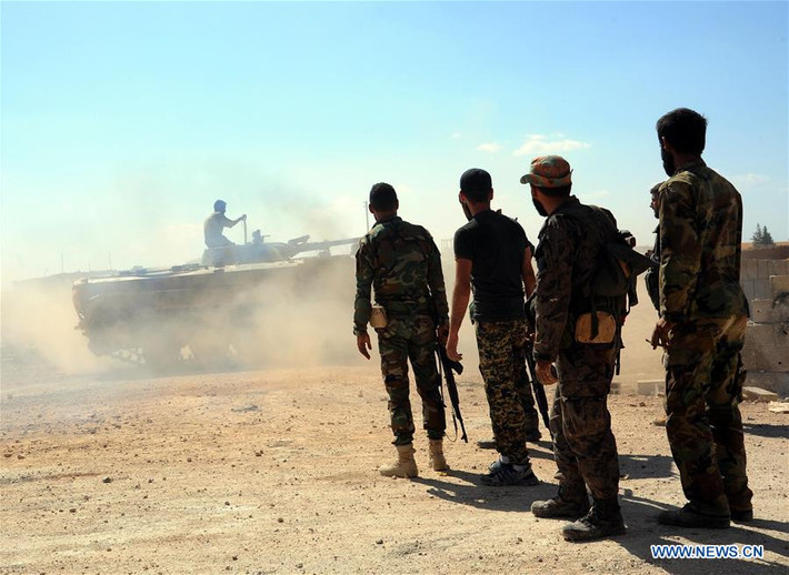 Hiện, lực lượng chính phủ Syria đã giành lại 75% diện tích lãnh thổ thành phố Deir Ezzor và đang bao vây các khu vực mà nhóm IS chiếm đóng trong thành phố này. Ảnh: THX.