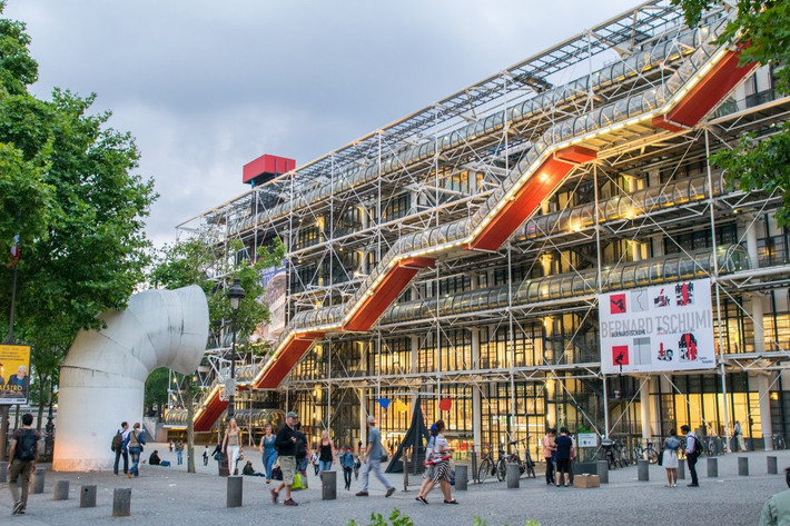 Trung tâm nghệ thuật và văn hóa quốc gia Georges-Pompidou ở thủ đô Paris, Pháp. Đây là một trung tâm văn hóa và bảo tàng lớn. Ảnh: BI.