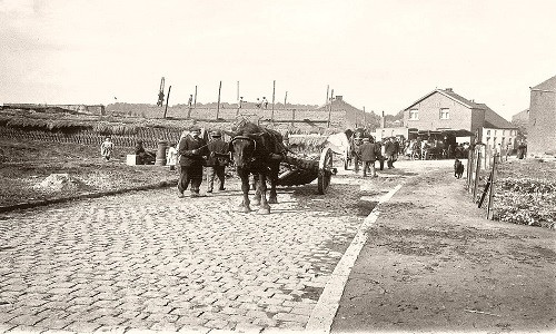 Một góc thủ đô Brussels hơn 100 năm trước. Ảnh: Vintage.