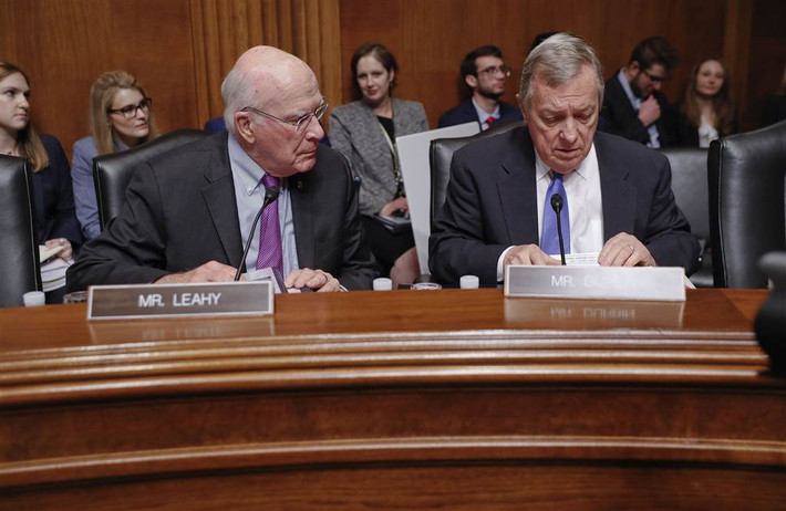 Ông Patrick Leahy hiện là Chủ tịch Thượng viện tạm quyền. Ảnh: NBC News.