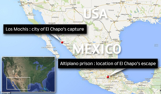 Sau vụ đấu súng ác liệt, trùm ma túy Mexico Guzman đã bị bắt giữ tại thị trấn Los Mochis, Sinaloa.