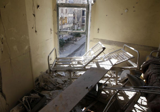 Một căn phòng trong bệnh viện Dar Al Shifa tại khu Sha’aar, Aleppo, ngày 15/8/2012.