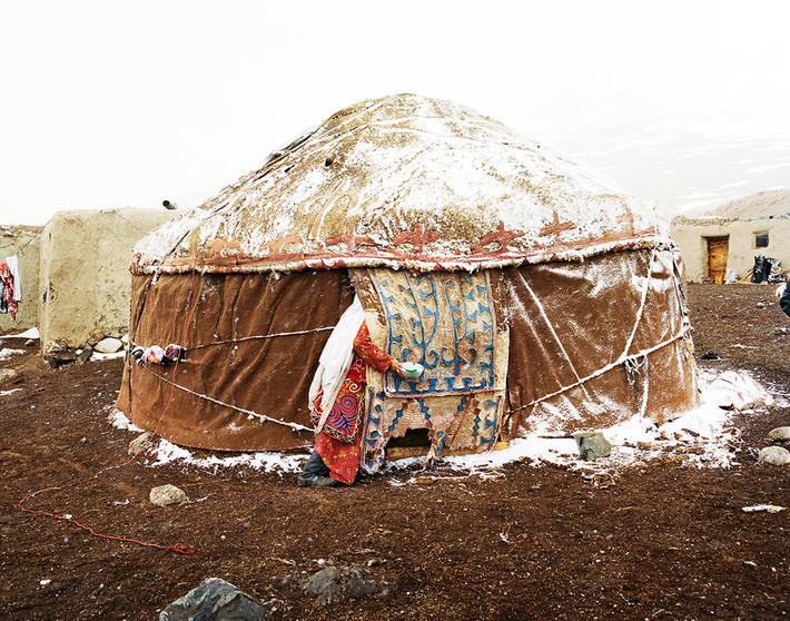 Một ngôi nhà của người Kyrgyz.