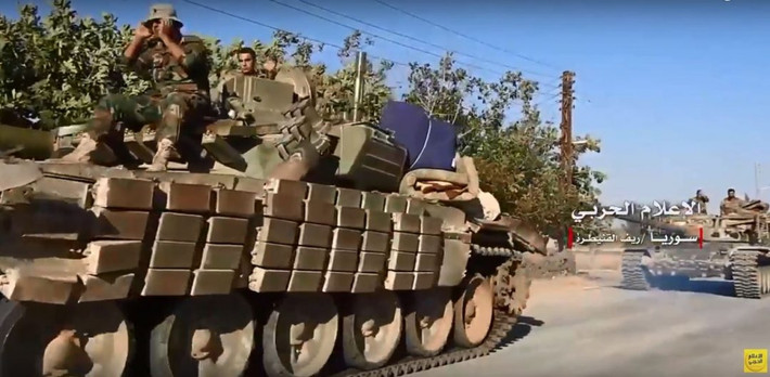 Với việc tái chiếm Mashara, các binh sĩ Syria đang tiến rất gần tới Nabe al-Sakhr, một thành trì lớn khác của nhóm khủng bố ở tỉnh Quneitra. Ảnh: AMN.