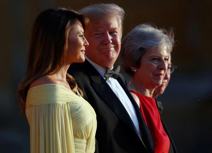 Theo kế hoạch, ngày 13/7, Tổng thống Trump và Thủ tướng May sẽ đến thăm Học viện Quân sự Sandhurst và sau đó tới dinh tự Checkers để đàm phán song phương về chính sách đối ngoại. Ảnh: Reuters.