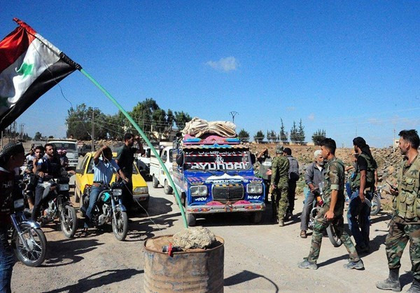 Trong diễn biến khác trên chiến trường Syria, Quân chính phủ Damascus tiếp tục điều động lượng lớn binh sĩ tới Bắc Hama và Nam Ildib để chuẩn bị cho chiến dịch quy mô lớn sắp tới tại khu vực này. Ảnh: FNA.