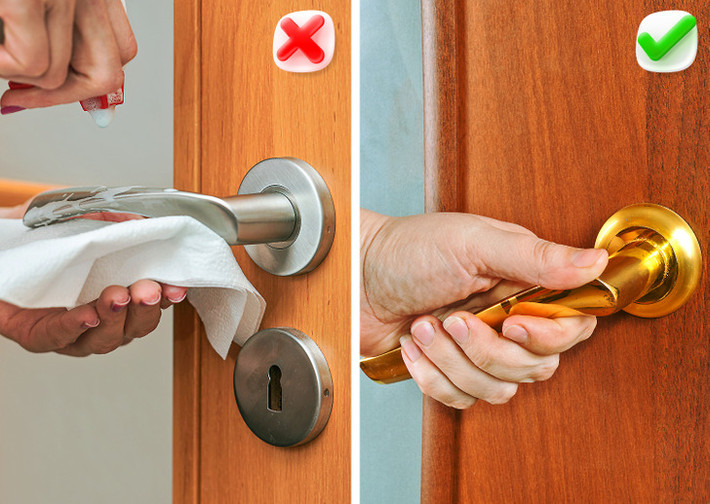 2. Vật liệu đặc biệt để làm tay nắm cửa: Tay nắm cửa bằng đồng thau, đồng và các hợp kim khác là những ví dụ về bề mặt kháng khuẩn. Ngoài tính thẩm mỹ, những loại tay cầm này loại bỏ nhiều loại vi khuẩn có hại trong gần 2 giờ hơn so với tay cầm bằng thép không gỉ và thủy tinh.