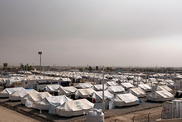 Khu trại Dibaga cũng đang tiếp nhận hơn 30 nghìn người tị nạn từ Mosul.