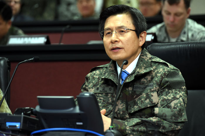 Tháng 1/2019, ông Hwang Kyo-ahn gia nhập Đảng Hàn Quốc Tự do - đảng đối lập chính tại nước này và được bầu làm lãnh đạo đảng vào ngày 27/2/2019. Ảnh: Korea.net.