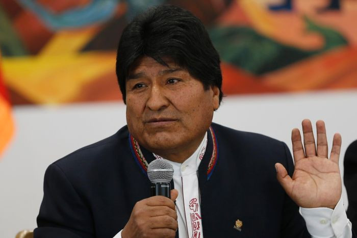 Truyền thông đưa tin, Mexico đã trao quyền tị nạn chính trị cho ông Morales ngày 11/11 và đề nghị một hành lang an toàn cho ông di chuyển từ Bolivia. Tối 11/11, ông Morales được cho là đã lên một máy bay của Chính phủ Mexico rời Bolivia. Ảnh: ABC.