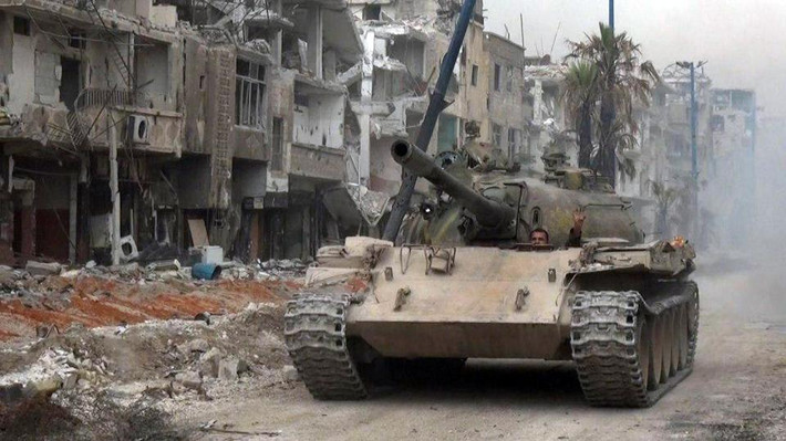 Tuần trước, giao tranh ác liệt giữa Quân đội Syria và phiến quân IS cũng xảy ra ở vùng nông thôn phía đông tỉnh Homs, sau khi nhóm khủng bố mở cuộc tấn công mới nhằm lực lượng chính phủ Damascus. Ảnh: HT.
