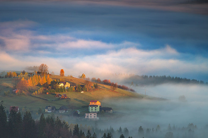 Một góc khác ở Beskidy, Ba Lan.