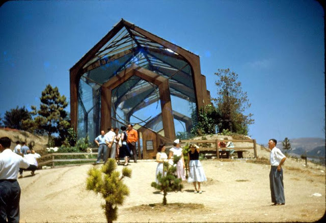 Nhà thờ Thiên chúa giáo Wayfarers ở Rancho Palos Verdes, bang California. Ảnh: VT.