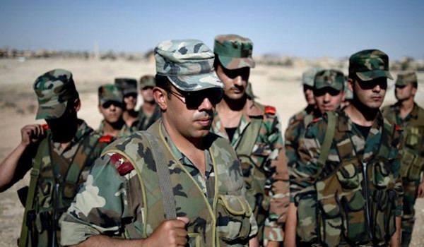 “Binh sĩ Syria đã tràn vào khu vực Ayn Terma và Jobar ngay sau khi đơn vị pháo binh và tên lửa ngừng oanh kích các tuyến phòng thủ của nhóm khủng bố”, nguồn tin quân sự cho biết thêm. Ảnh: FNA.