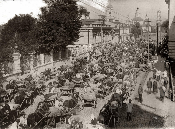 Một con phố ở thủ đô Moscow trong bức ảnh chụp năm 1923. Ảnh: ER.