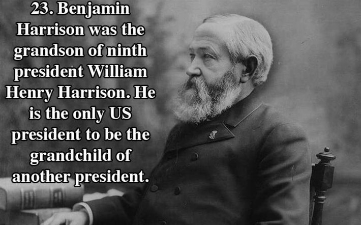 Benjamin Harrison là cháu trai của cựu Tổng thống Mỹ William Henry Harrison. Ông là tổng thống Mỹ duy nhất là cháu của một tổng thống khác. Ảnh: ATI.