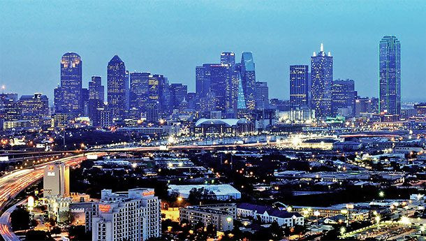 70% dân số bang tập trung tại khu vực Texaplex hay còn gọi là Tam giác Texas. Khu vực này bao gồm hầu hết các thành phố lớn của Texas, được bao quanh bởi xa lộ 35, 45 và 10. Ảnh: List25.