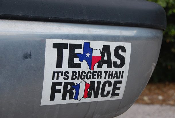 Texas có diện tích lớn hơn nước Pháp. Ảnh: List25.