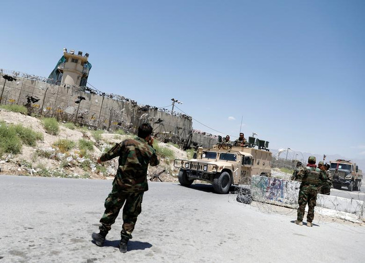Lực lượng an ninh Afghanistan tại căn cứ Bagram.