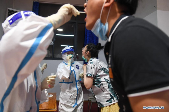 Đáng chú ý, ngày 27/7, thành phố Nam Kinh (tỉnh Giang Tô) công bố ghi nhận 31 ca nhiễm mới trong cộng đồng. Ảnh: THX.