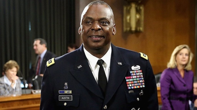 Ông Lloyd Austin là Tư lệnh thứ 12 của Bộ Chỉ huy Trung tâm Mỹ (CENTCOM) và là người da màu đầu tiên đứng đầu tổ chức này. Ông về hưu năm 2016. Ảnh: Getty.