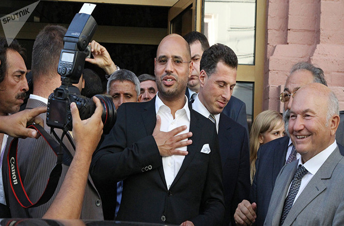 Được biết, Saif al-Islam Muammar al-Gaddafi 25/6/1972 tại Tripoli, Libya. Ông là một kỹ sư và nhà chính trị Libya. Ảnh: Sputnik.