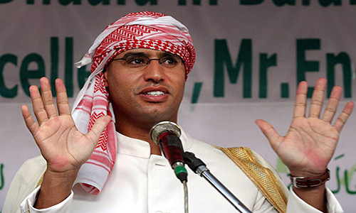 “Ông Saif al-Islam Gaddafi sẽ tuyên bố vận động tranh cử Tổng thống trong tương lai. Quyết định này sẽ được công bố trên truyền hình trong một ngày sớm được ấn định”, ông al-Soul cho biết. Ảnh: EPA.