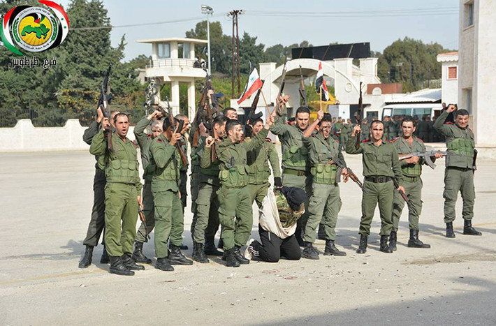 Được biết, các binh sĩ đặc nhiệm Syria mới này đã hoàn thành nhiều khóa huấn luyện tập trung vào các kỹ năng chống khủng bố và chiến đấu tại những khu vực thành thị. Ảnh: AMN.