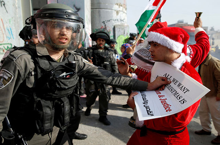 Palestine cho rằng quyết định của Mỹ là một động thái khiêu khích và rằng ông Trump đã phạm phải sai lầm lớn nhất trong đời. Ảnh: SF.