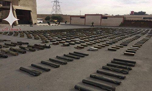 Hiện chưa rõ số vũ khí này sẽ chuyển cho các chiến binh thuộc nhóm liên minh thánh chiến Hay’at Tahrir Al-Sham (HTS) hay Quân đội Syria Tự do (FSA). Ảnh: AMN.