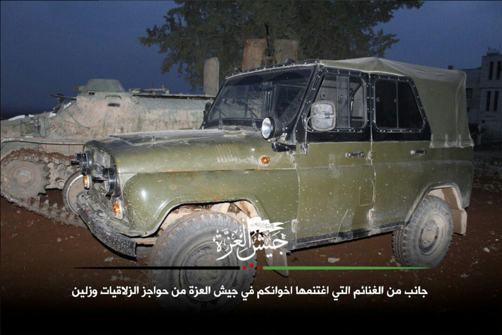 Trước đòn phản công như vũ bão của Quân đội Syria, các tay súng FSA buộc phải rút lui. Tuy nhiên, lực lượng FSA đã kịp mang theo nhiều “chiến lợi phẩm” khi tháo chạy. Ảnh: AMN.