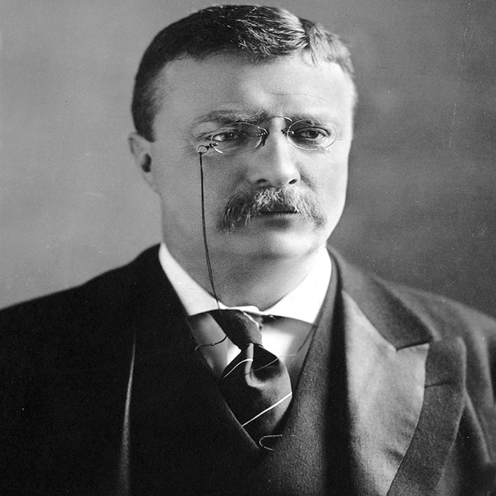 Được biết, ông Roosevelt trở thành Tổng thống vào năm 1901 ở tuổi 42 và là vị Tổng thống trẻ tuổi nhất trong lịch sử nước Mỹ. Ảnh: Wikipedia.