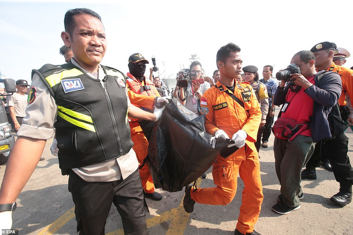 Trong khi đó, quan chức Cơ quan tìm kiếm cứu hộ quốc gia Indonesia, Thiếu tướng Nugroho Budi Wiryanto cho hay, hàng chục thợ lặn đang nỗ lực tìm kiếm các mảnh vỡ của máy bay này.