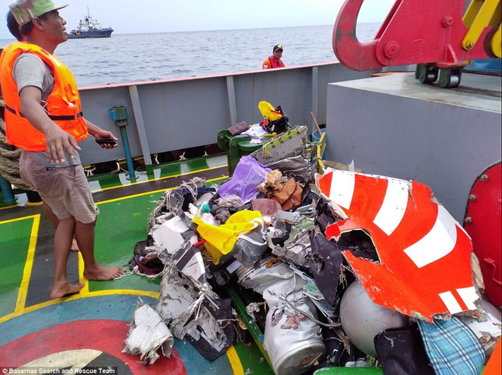 Lực lượng cứu hộ đã tìm thấy một số thi thể cùng mảnh vỡ máy bay và vật dụng trôi nổi trên biển tại khu vực chiếc máy bay được cho đã rơi xuống.