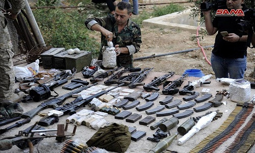 Trước đó, Quân chính phủ Syria đã giải phóng toàn bộ vùng ngoại ô Damascus khỏi tay các phần tử thánh chiến cuối tháng 5/2018, buộc chúng phải tháo chạy về Idlib, nơi được coi là thành trì lớn cuối cùng của các nhóm phiến quân tại Syria. Ảnh: SANA.