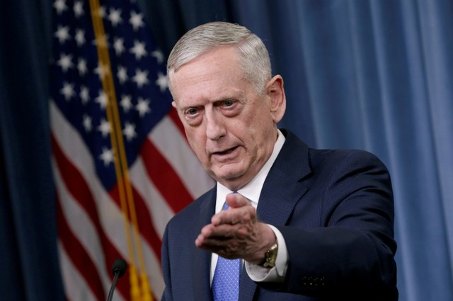 Tướng Mattis là Tư lệnh thứ 11 của Bộ Tư lệnh Hoa Kỳ đặc trách miền Trung từ ngày 11/8/2010 đến ngày 22/3/2013, chịu trách nhiệm cho các hoạt động quân sự của Mỹ trong khu vực Trung Đông, Đông Bắc châu Phi, và Trung Á. Ảnh: Cyprus Mail.