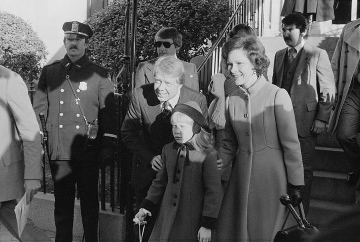 Tổng thống đắc cử Jimmy Carter trong buổi lễ nhậm chức tại thủ đô Washington ngày 20/1/1977.
