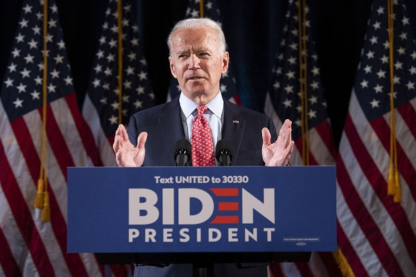 Ngày 7/11, ông Biden được các hãng truyền thông lớn của Mỹ "xướng tên" là người chiến thắng trong cuộc bầu cử năm nay, qua đó sẽ trở thành Tổng thống Mỹ thứ 46. Ảnh: NYP.